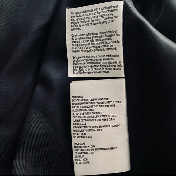 Michael Kors Down Fill Water Wind Resistant Belted Zip Up Navy Puffer Coat Sz S - Picture 12 of 13